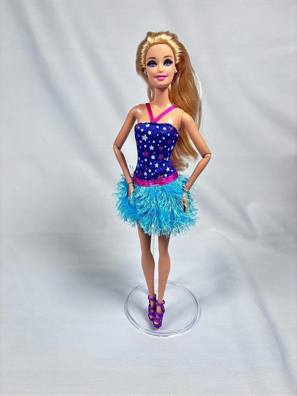 Stunning Barbie Doll with Rooted Eyelashes & Fun Shimmering Outfit! ✨